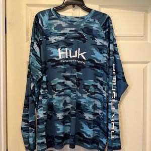 Huk 2XL Long Sleeve Fishing Shirt